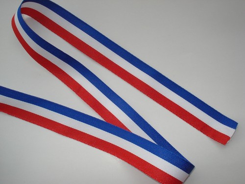 Nastro tricolore blu bianco - nastro,