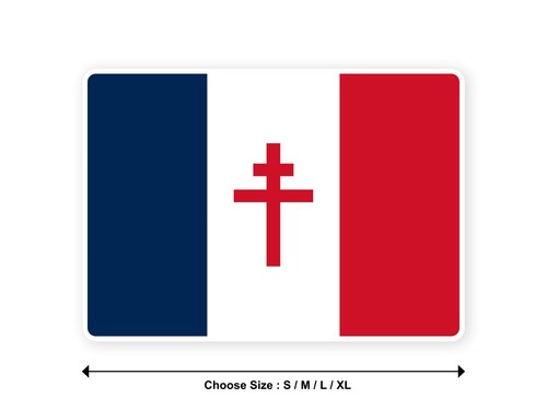 Adesivo bandiera francia - adesivo,