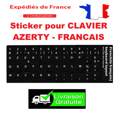 Stickers autocollant azerty - stickers,