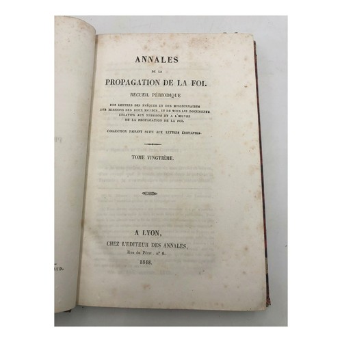 Annales propagation de - la,