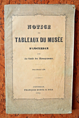 1864 notice des - des, tableaux