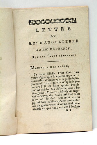 Livre ancien lettre roi - ancien,