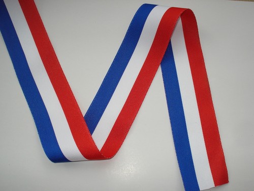 Nastro tricolore blu bianco - blu,