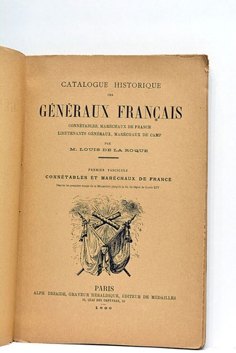 Livre ancien roque catalogue - livre,