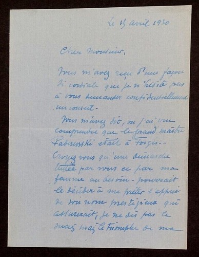 Gaston dubosc acteur lettre - gaston,