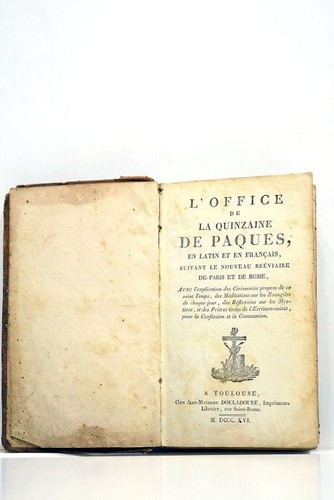 Livre ancien office quinzaine - ancien,